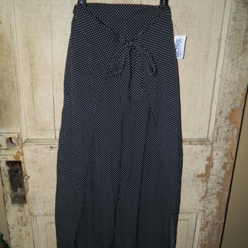 LA Gypsy Polka Dot Tie Front Pants Size Large (X-8)